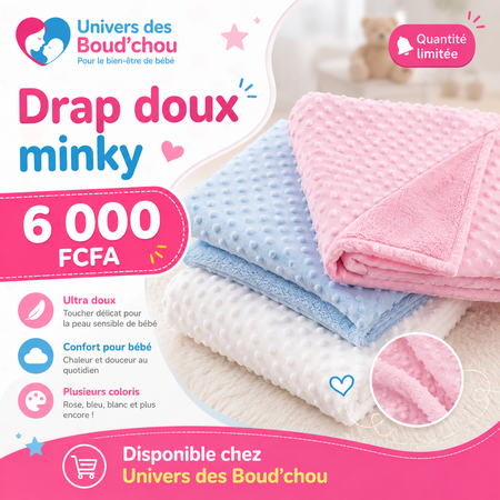🍼 Drap Doux Bébé Minky