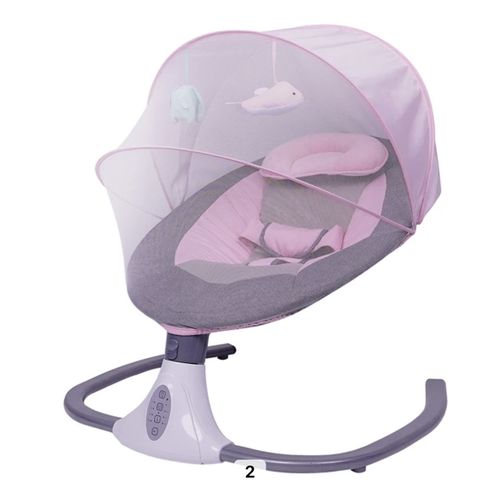 Balancelle électrique pour bébé avec moustiquaire – 2 coloris