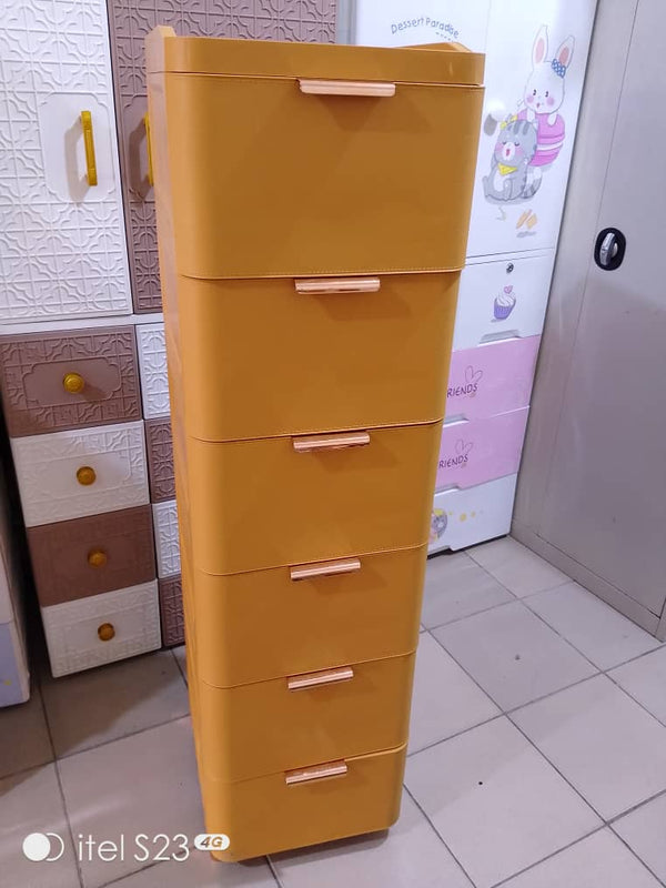 Commode 6 niveaux Marron