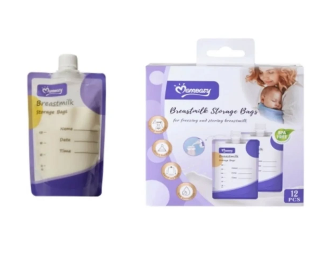 Lot de 12 Sachets de conservation de lait - momeasy
