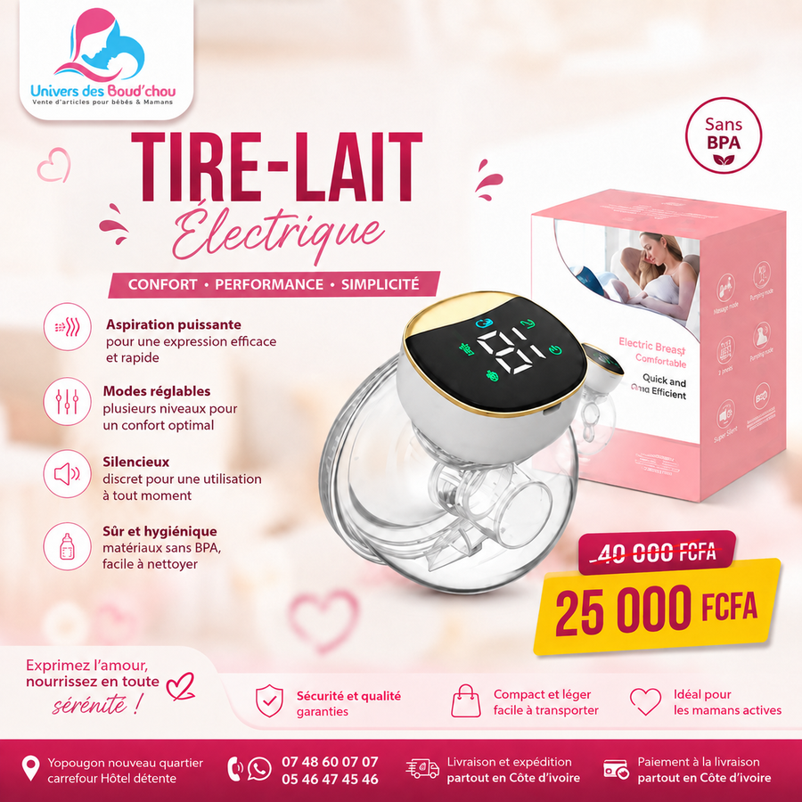 Tire-lait électrique portable