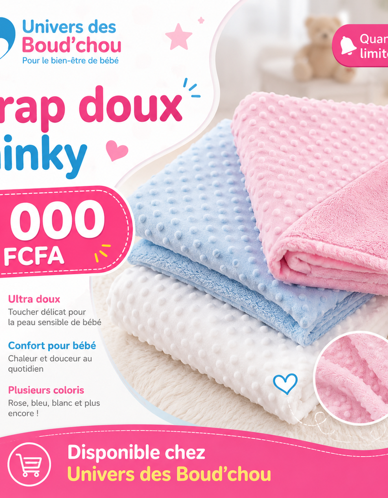 🍼 Drap Doux Bébé Minky