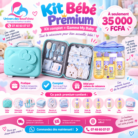 👑Kit bébé complet avec valise Premium