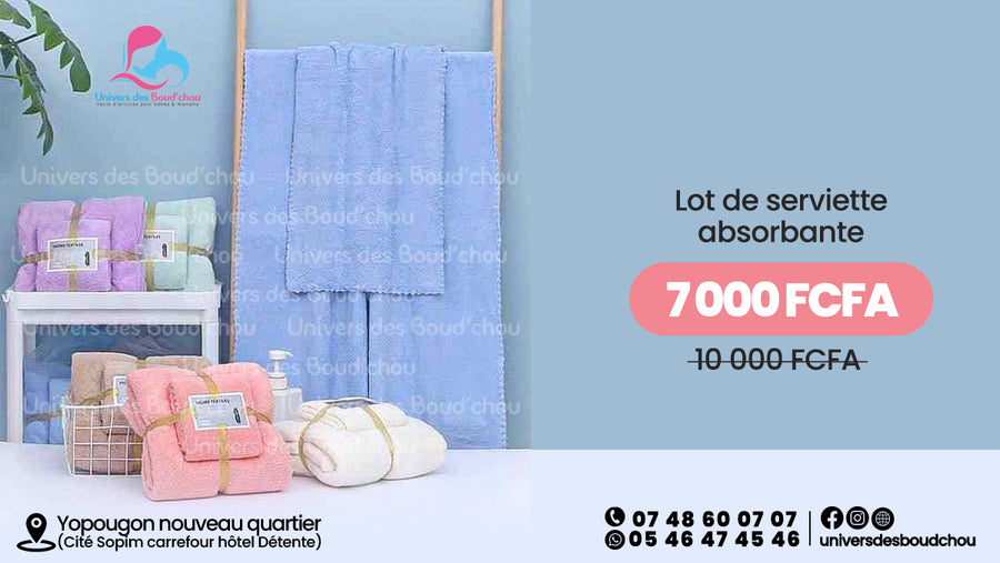 Lot de serviettes absorbantes