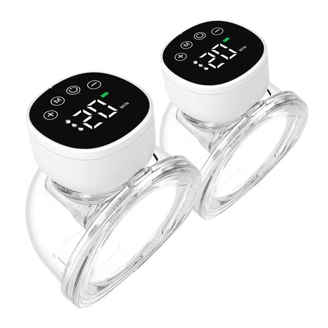 Double pump Portable electric breast pump