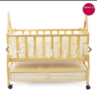 Lit en bois avec tiroir de rangement
