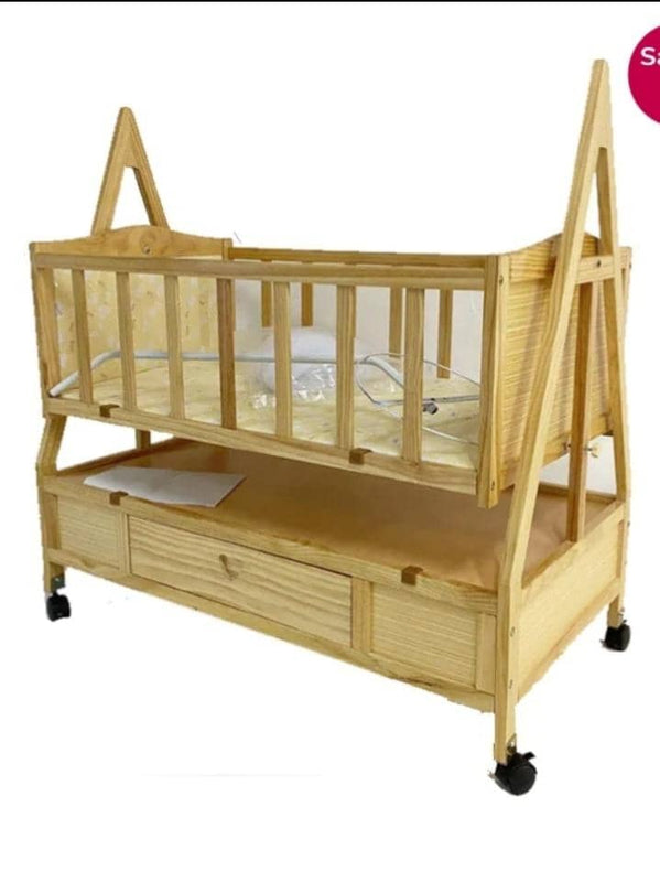 Lit en bois avec tiroir de rangement