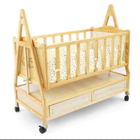 Lit en bois avec tiroir de rangement
