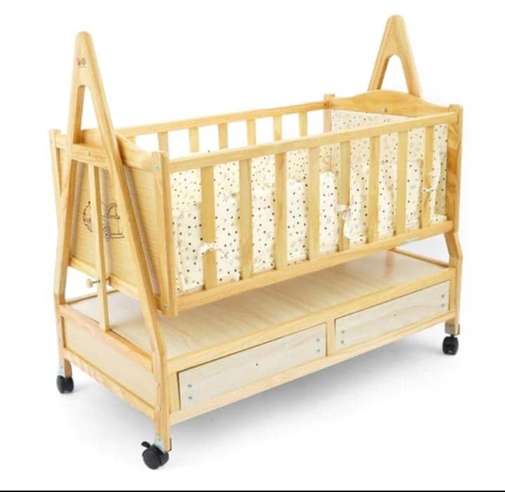 Lit en bois avec tiroir de rangement