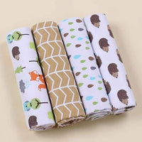 👶 Lot de 4 Draps Bébé – 100% Flanelle Coton
