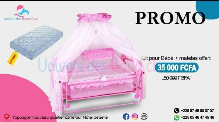 Couffin 2 moustiquaires + matelas