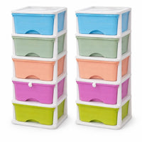Pack spécial – 2 Commodes Colorées (10 tiroirs)
