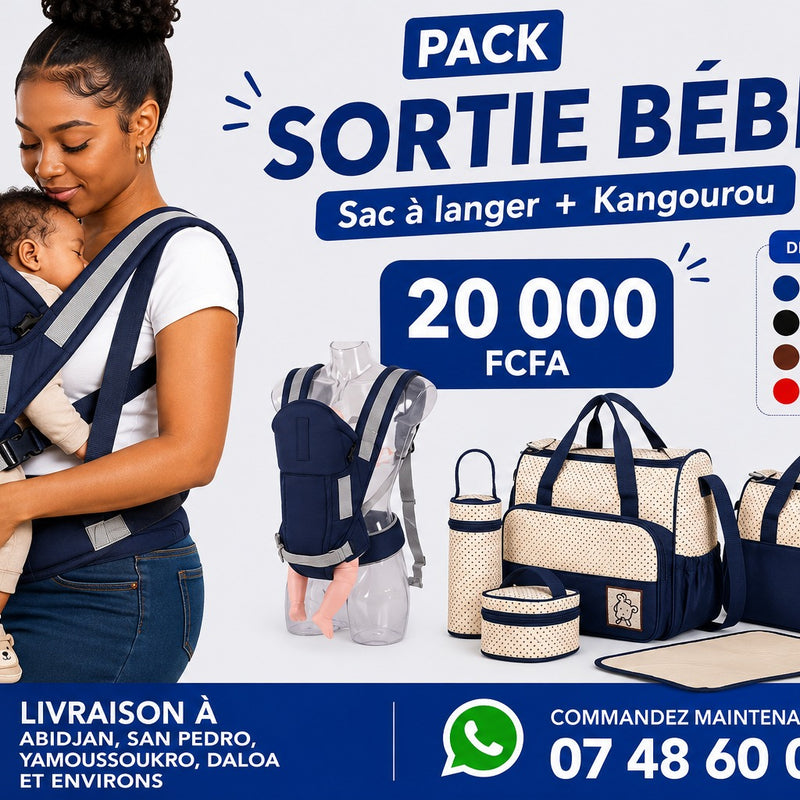 Pack Kangourou + sac à langer
