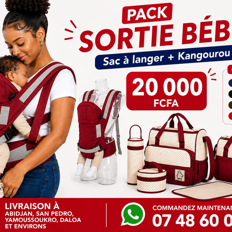 Pack Kangourou + sac à langer