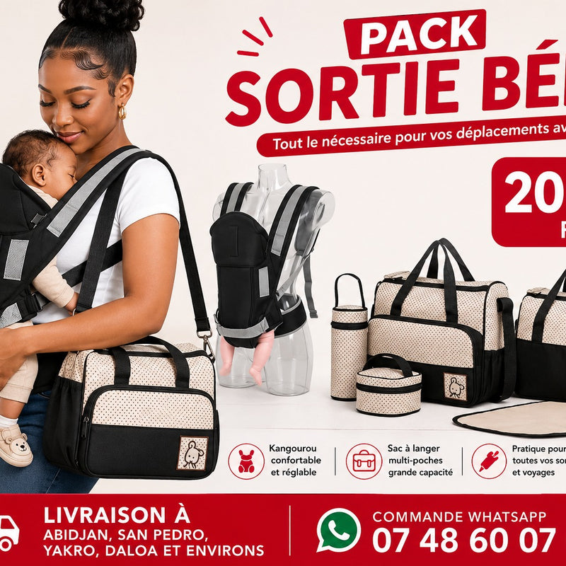 Pack Kangourou + sac à langer