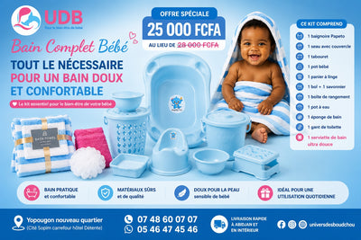 Pack Bain Complet Bébé Papeto