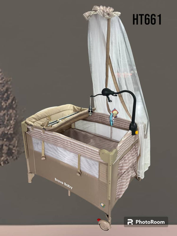 🛏️ Lit Bébé Pliable Brave Baby HT661