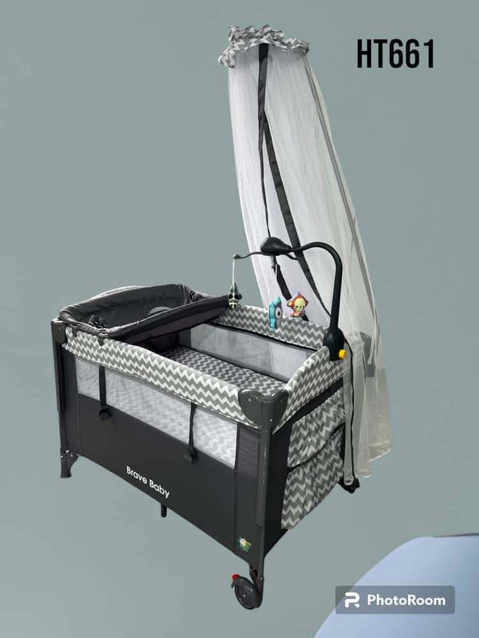 🛏️ Lit Bébé Pliable Brave Baby HT661