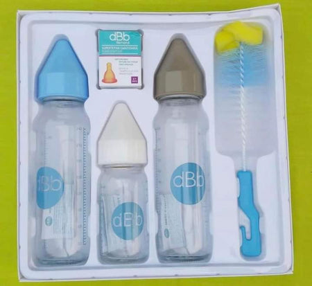🍼 Lot de 3 Biberons DBB en plastique - Basique