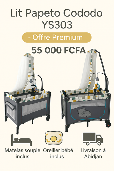 Lit papeto cododo Multifonction YS303 - Premium