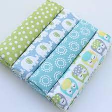 👶 Lot de 4 Draps Bébé – 100% Flanelle Coton