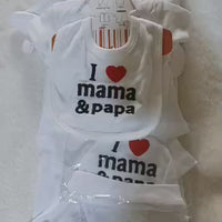ensemble vêtement i love papa maman
