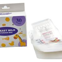 Pack of 30 milk storage bags

