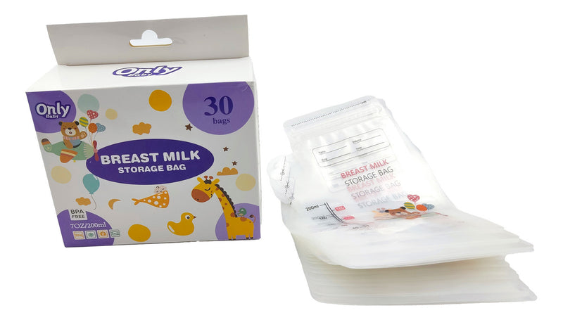 Pack of 30 milk storage bags