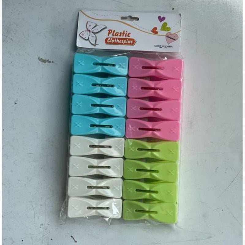 Lot de 16 pinces à linge