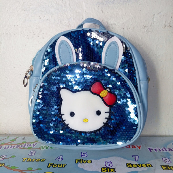 Sac à dos pour enfants à paillettes - bleu