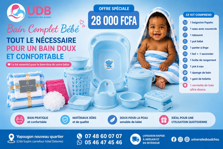 Pack Bain Complet Bébé Papeto