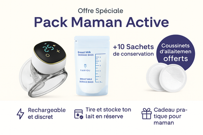 Pack Tire-lait Électrique – Maman Active (avec accessoires)