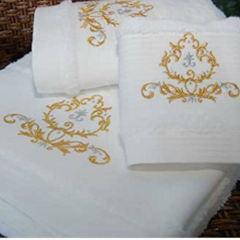 lot de 3 serviettes blanche